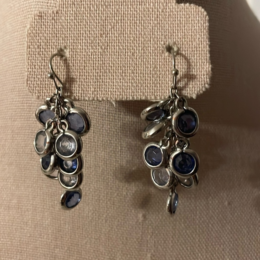 Cluster drop earrings